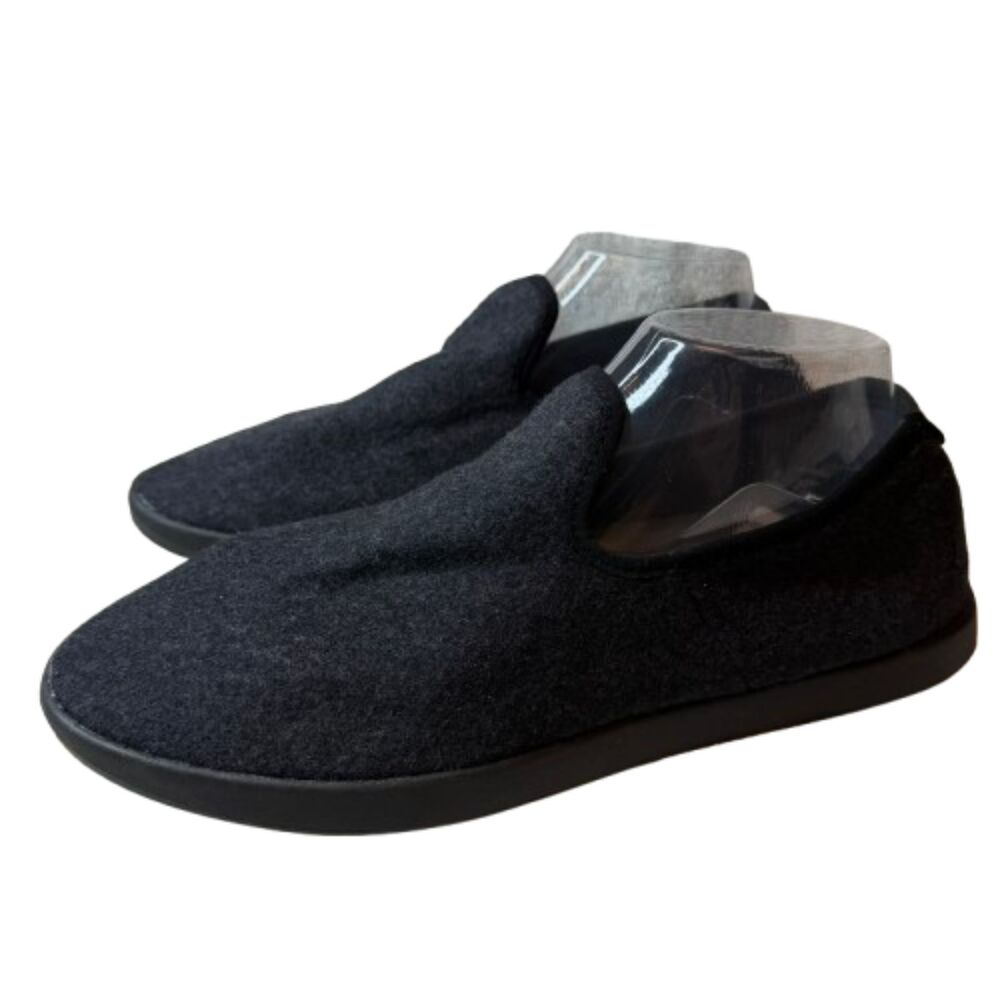 Allbirds Men's Wool Lounger Slip-On Black Comfort Merino Wool Shoes Size 10